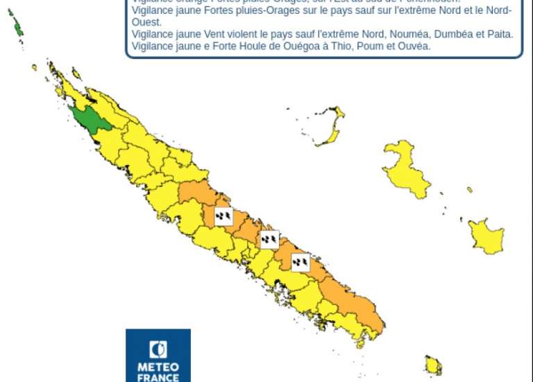 Fortes pluies : vigilance orange sur la côte Est et le Sud, risques de crues et d’inondations