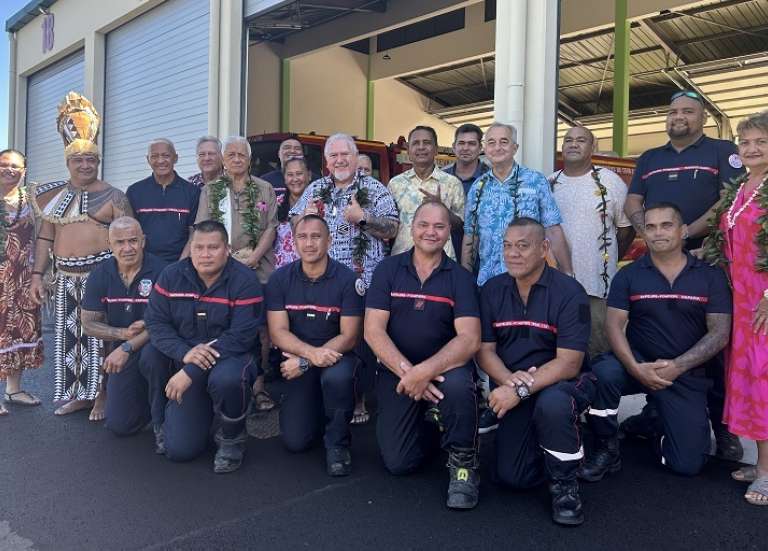 Une vingtaine de pompiers polynésiens en renfort en Métropole : 