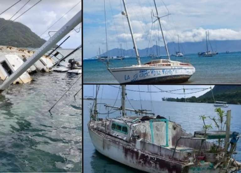 Épaves abandonnées : la Polynésie veut imposer une assurance aux propriétaires de navires