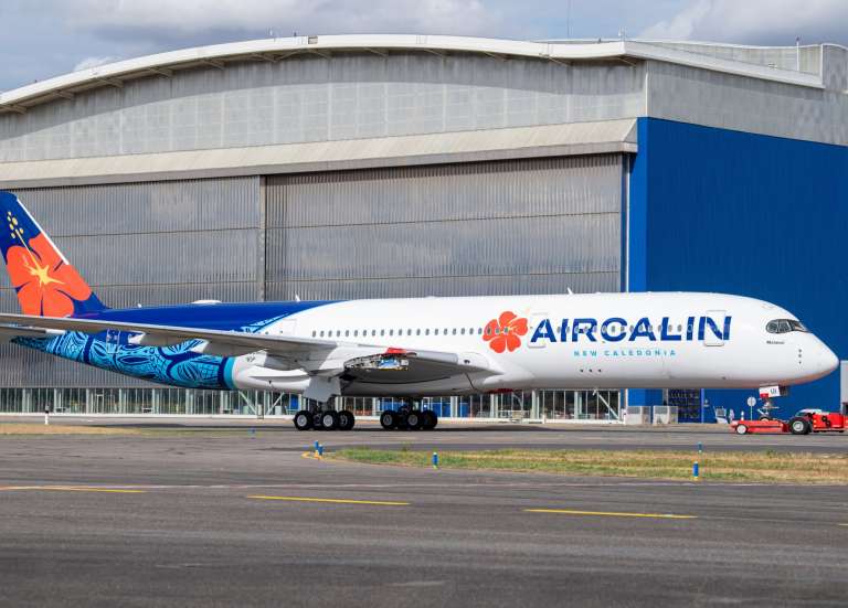 Le premier A350-900 d’Aircalin est sorti des ateliers d’Airbus