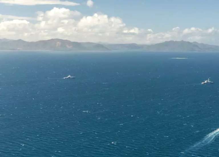 Les quatre bâtiments de la Marine nationale réunis pour la première fois pour l’exercice Cagou