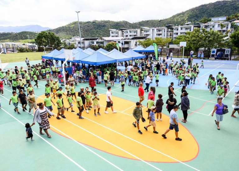 Un terrain multisport inauguré à Dumbéa-sur-Mer pour les élèves et le quartier