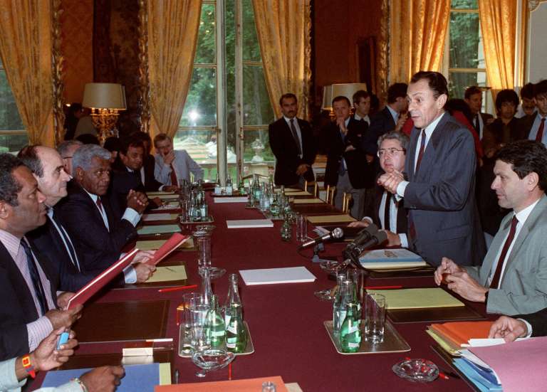 Les accords de Matignon :