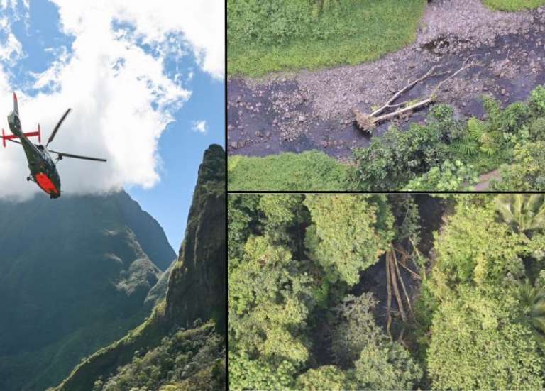 En Polynésie, les cours d’eau surveillés par hélicoptère avant la saison cyclonique