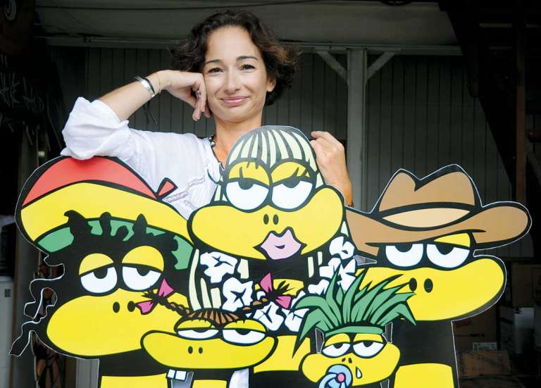 Des paillettes sur le tricot